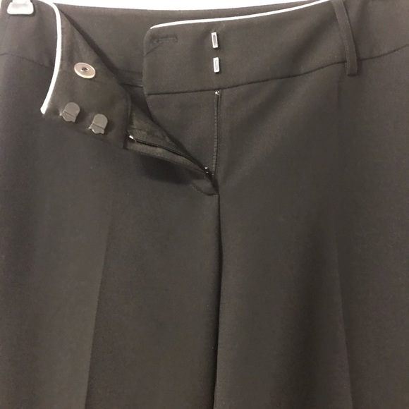 WHBM wide leg cropped dress pants, sz 0 - Picture 3 of 12